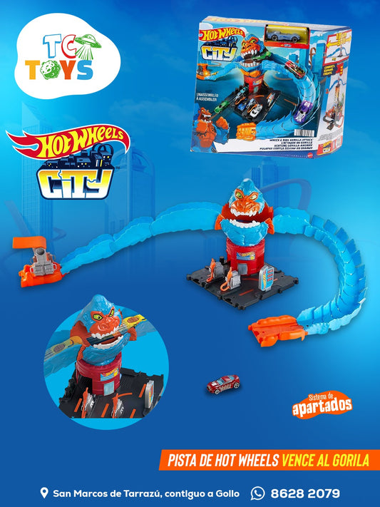 Pista Hot Wheels City Vence al Gorila Attack.