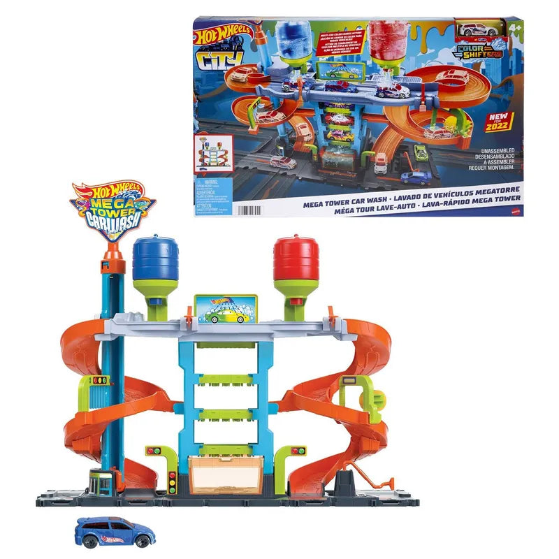Pista Hot Wheels Lavado de Vehículos Megatorre.