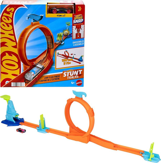 Pista Hot Wheels Loop Flag Finish.