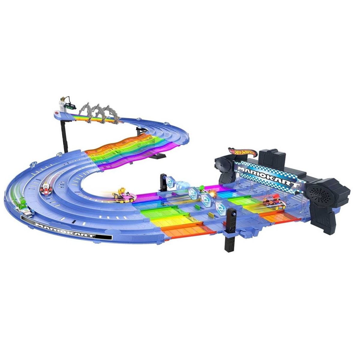 Pista Hot Wheels Mario Kart Senda Arcoíris.