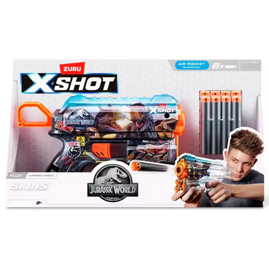 Pistola Zuru XSHOT Flux Jurassic World.