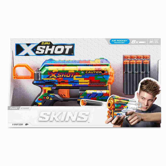 Pistola Zuru XSHOT Skins Flux Striper.