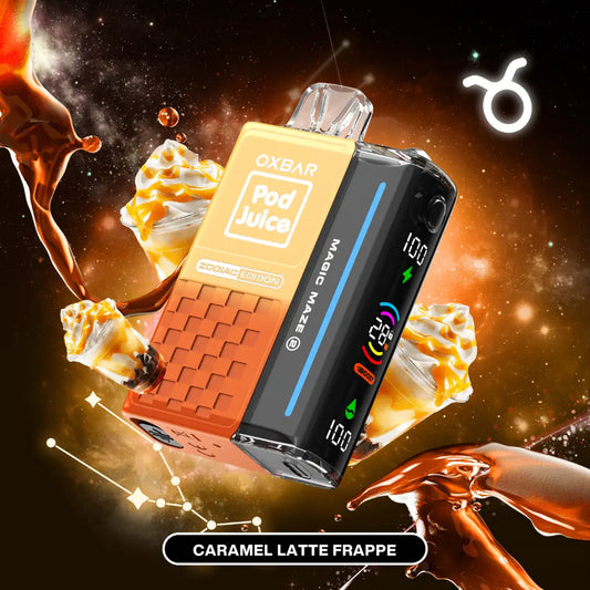 Pod Juice OXBAR Caramel Latte Frappe 30000 puffs.