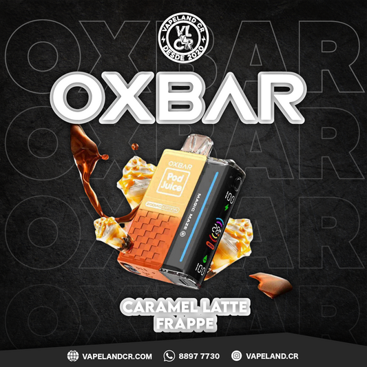Pod Juice OXBAR Caramel Latte Frappe 30000 puffs.