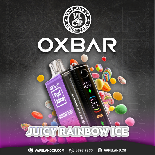 Pod Juice OXBAR Juicy Rainbow Ice 30000 puffs.