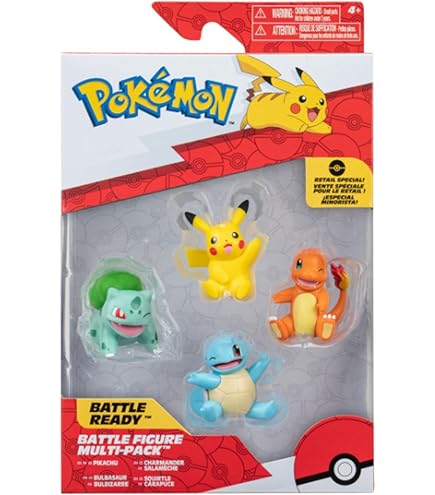 Pokémon Battle Figure Multi-Pack 4 Pack.