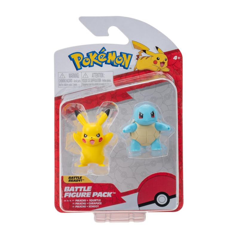Pokémon Battle Figure Pack Pikachu + Squirtle.