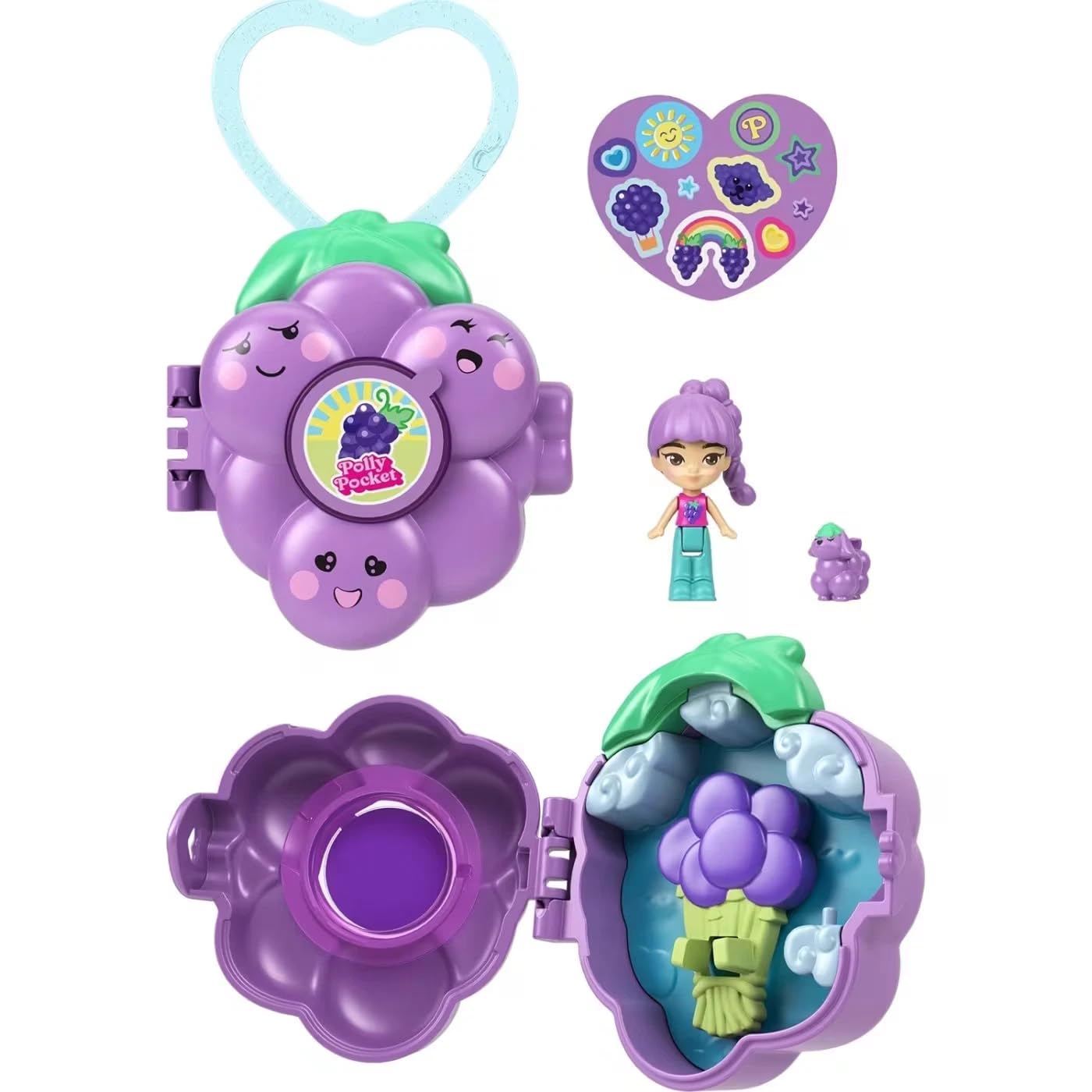 Polly Pocket Amigo Frutal Sorpresa Uva.