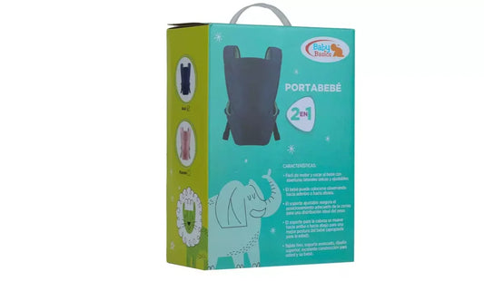 Porta Bebé 2 en 1 Azul Baby Basics.