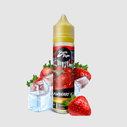 Pure Vape Strawberry Iced 120ml.