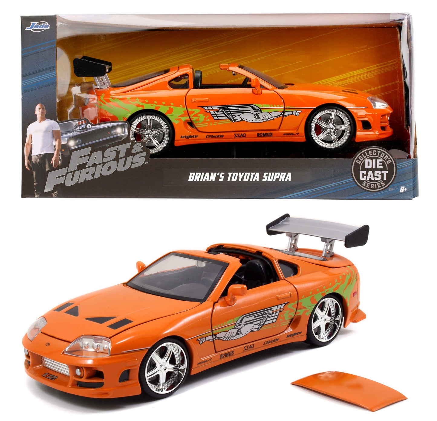 Rápidos y Furiosos Jada Brian's Toyota Supra 1:24.
