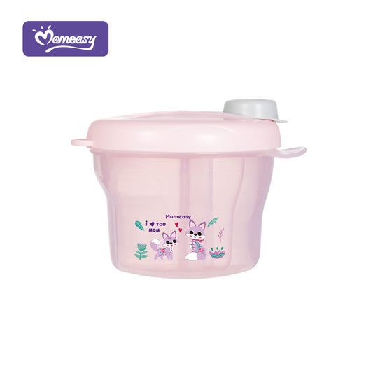 Recipiente Giratorio para Leche en Polvo Rosado Momeasy.