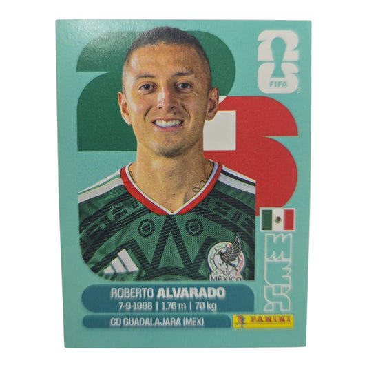 Roberto Alvarado MEX 19 Mundial 2026 Panini.