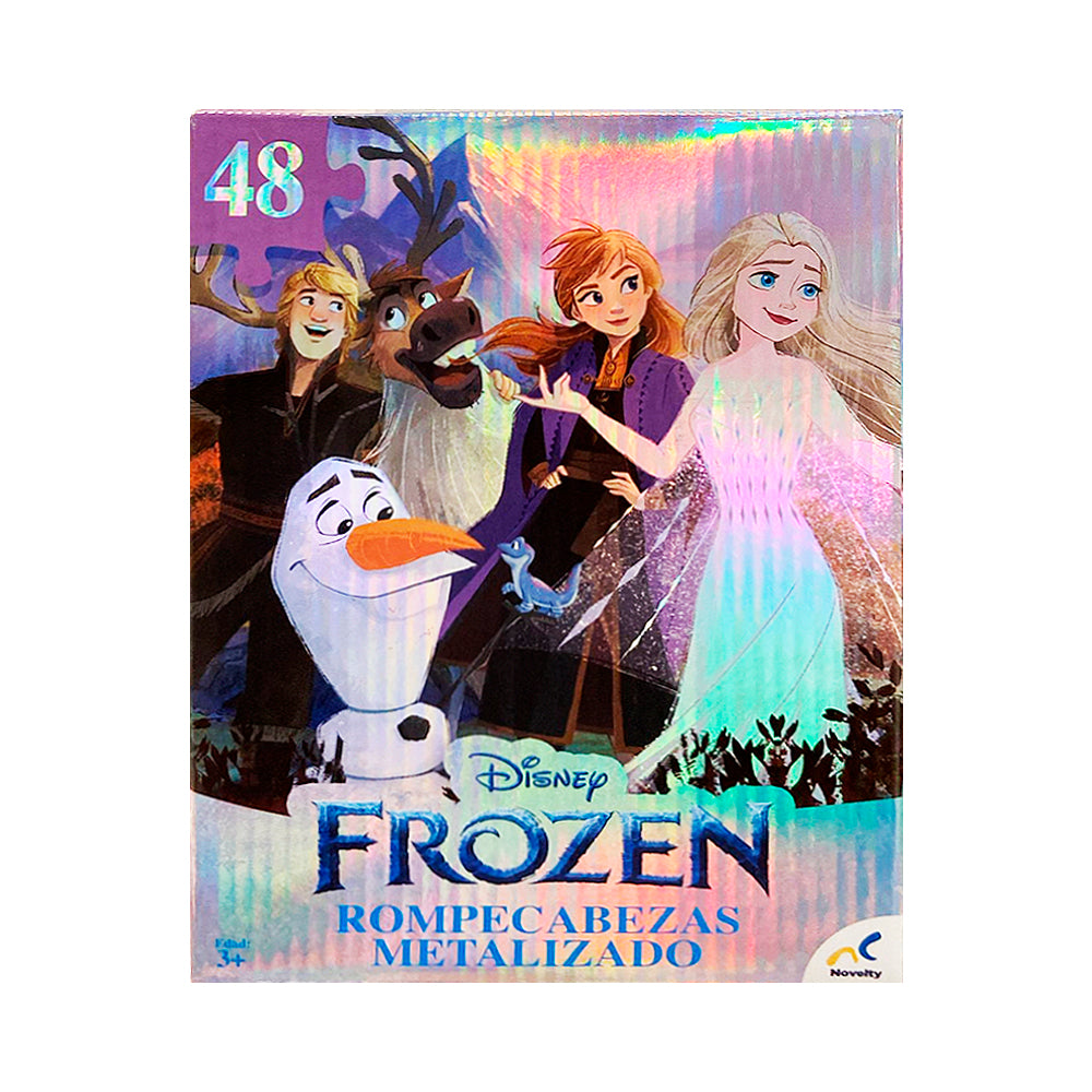 Rompecabezas Metalizado Novelty 48 Pzc Disney Frozen.