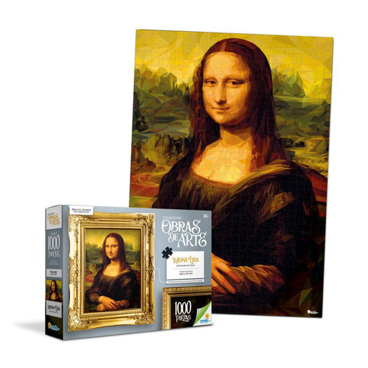 Rompecabezas Ronda 1000 Pzs Mona Lisa Obras de Arte.