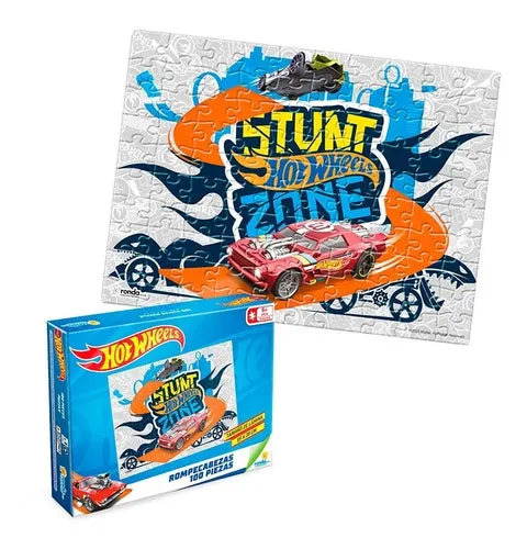 Rompecabezas Ronda 100 Pzs Hot Wheels.