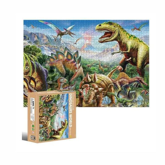 Rompecabezas del Mundo de los Dinosaurios 2000 piezas.