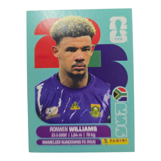 Ronwen Williams RSA 2 Mundial 2026 Panini.