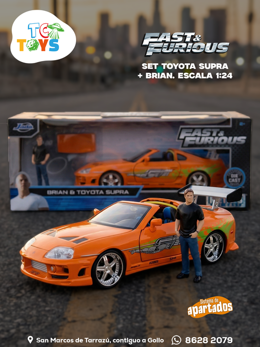 Rápidos y Furiosos Jada Brian y Toyota Supra.