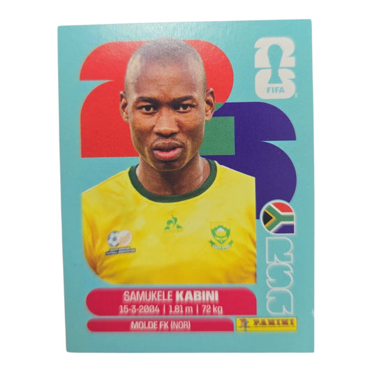Samukele Kabini RSA 5 Mundial 2026 Panini.