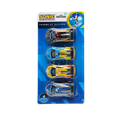 Set Carros de Fricción Sonic The Hedgehog.