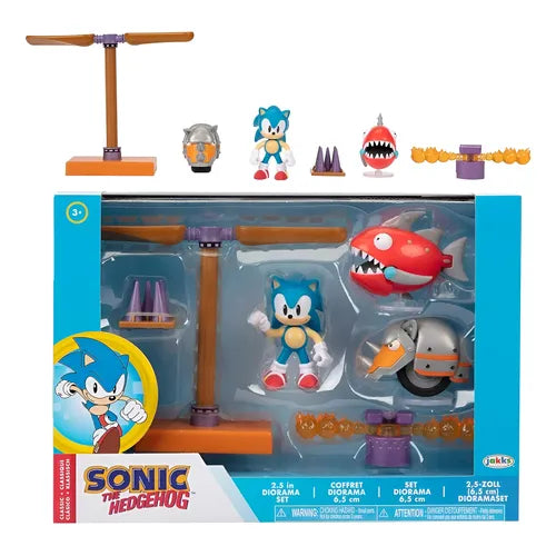 Set Diorama de Figuras de Sonic The Hedgehog Jakks.