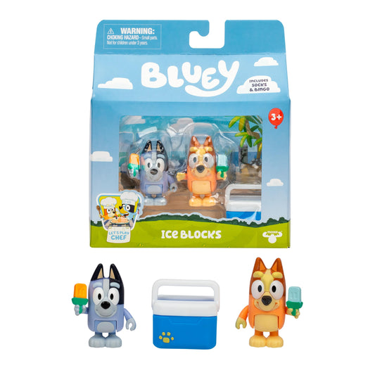 Set Figuras de Bluey Bloques de Hielo Moose.