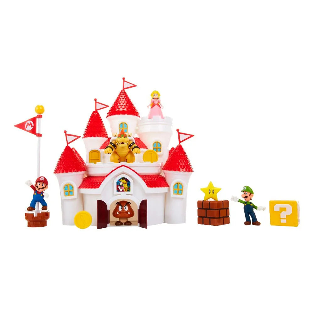 Set Super Mario Castillo del Reino Champigñon Jakks.