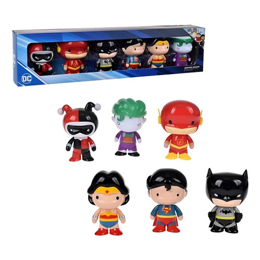 Set de 6 Figuras de la Liga de la Justicia Carnival.
