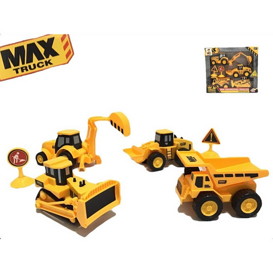 Set de Carros de Construcción Max Truck.