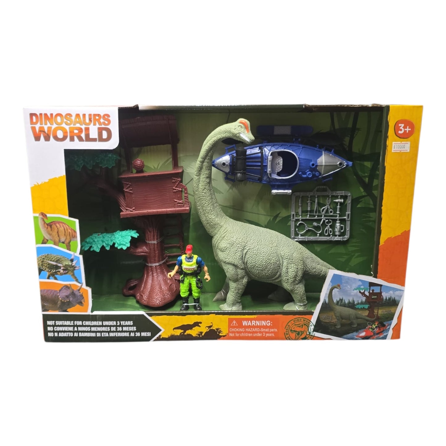 Set de Dinosaurios Brachiosaurus Dinosaurs World.