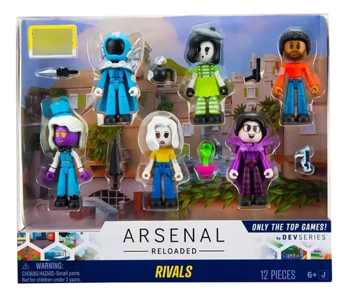 Set de Figuras Roblox Arsenal Reloaded Rivales.