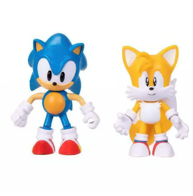 Set de Figuras Sonic The Hedgehog Sonic y Tails 4¨.