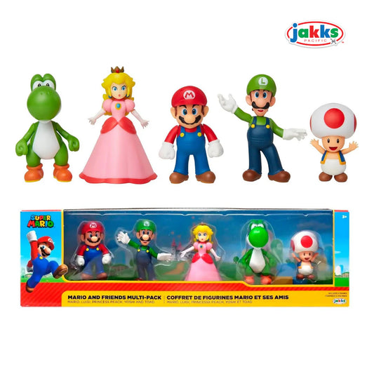 Set de Figuras Super Mario Mario y sus Amigos Jakks.