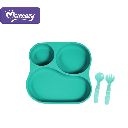 Set de Plato para Comer Turquesa Momeasy.