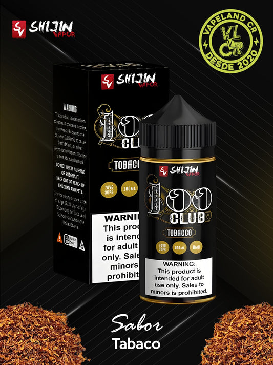 Shijin 100 Club Tobacco 3mg.