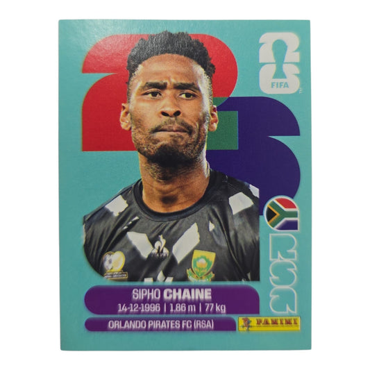 Sipho Chaine RSA 3 Mundial 2026 Panini.