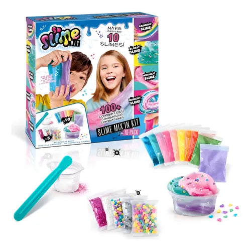 Slime Make-Crée 10 Slimes Canal Toys.