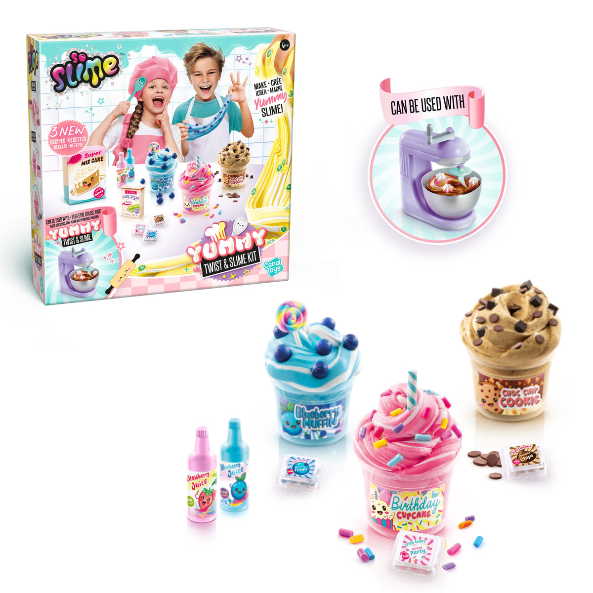 Slime Tummy Twist y Slime Kit Canal Toys.