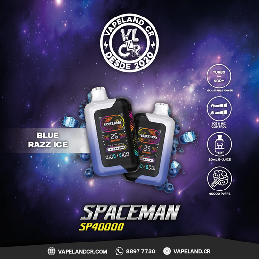 Smok Spaceman Blue Razz Ice 40000 puffs.