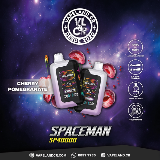 Smok Spaceman Cherry Pomegranate 40000 puffs.