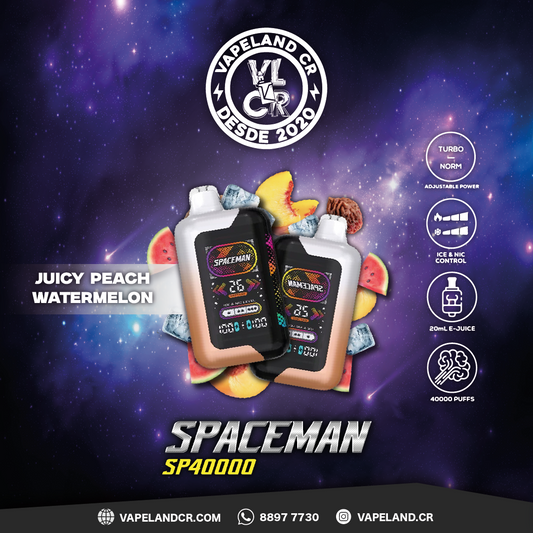 Smok Spaceman Juicy Peach Watermelon 40000 puffs.