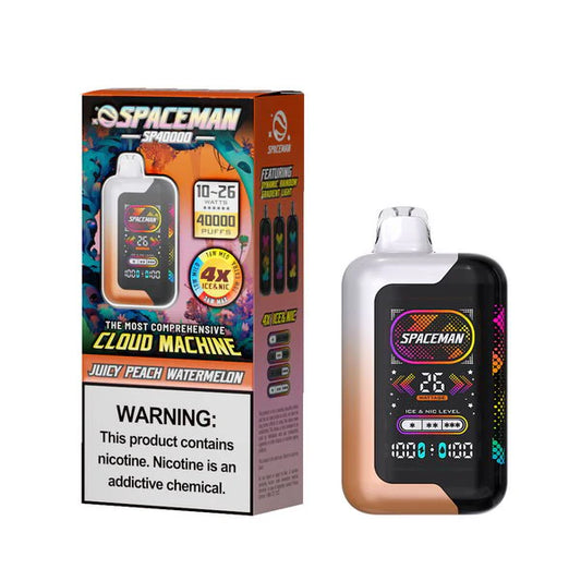 Smok Spaceman Juicy Peach Watermelon 40000 puffs.