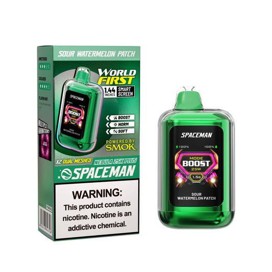 Smok Spaceman Nebula Sour Watermelon Patch 25000 puffs.
