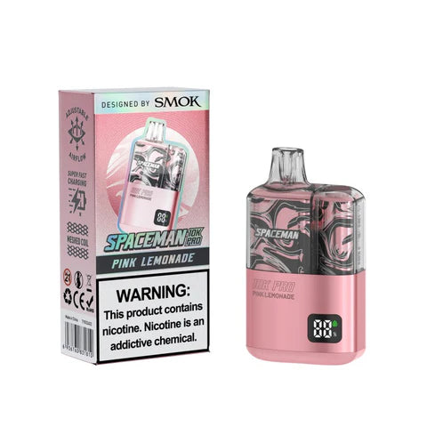 Smok Spaceman Pink Lemonade 10000 puffs.