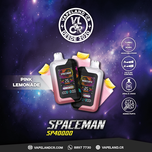 Smok Spaceman Pink Lemonade 40000 puffs.