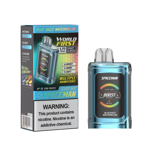 Smok Spaceman Prism Blue Razz Watermelon 20000 puffs.