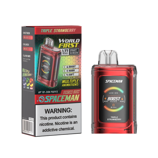 Smok Spaceman Prism Triple Strawberry 20000 puffs.