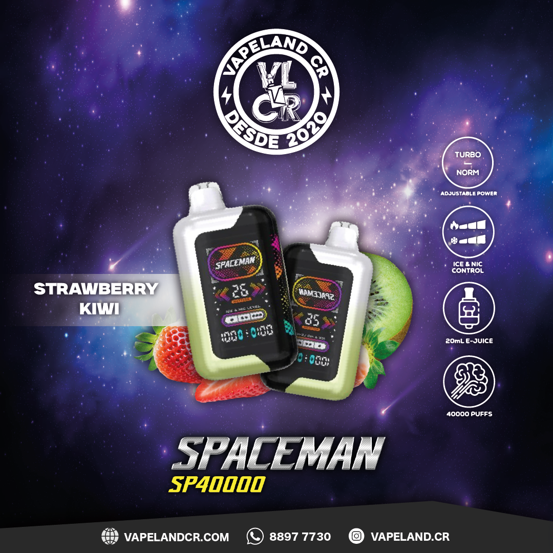 Smok Spaceman Strawberry Kiwi 40000 puffs.