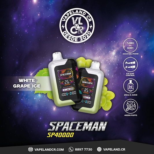 Smok Spaceman White Grape Ice 40000 puffs.